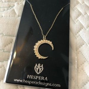 Hespera Opal Moon Necklace 16-18”
